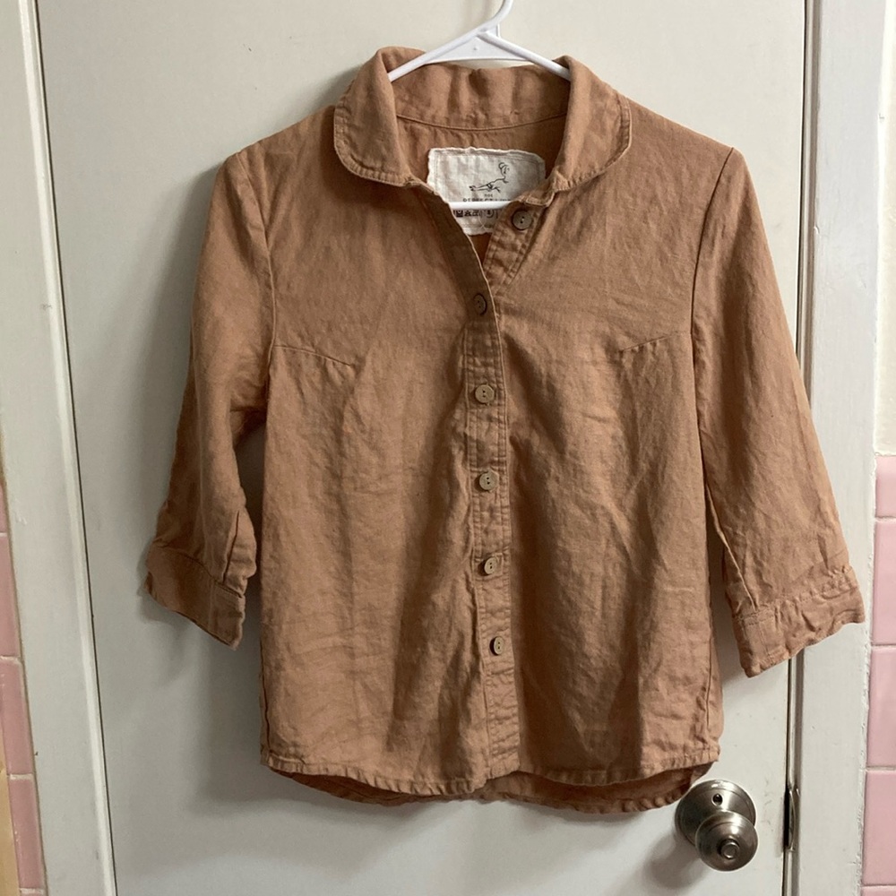 not PERFECT LINEN button up shirt women’s small